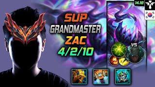 Zac Support Build Celestial Opposition Aftershock - LOL KR GrandMaster Patch 14.18