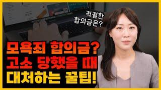 모욕죄로 고소 당했을때 대처법! 합의금 팁까지!