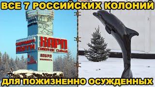 Все 7 колоний для ПОЖИЗНЕНО ОСУЖДЕННЫХ в России