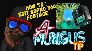 How To : Edit Gopro Max 360 Footage | A-Mungus Tip | GoPro Max | GoPro Quic App