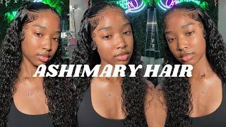 FULL LACE FRONTAL WATER WAVE INSTALL ft. ASHIMARY HAIR | DylanAmiliya