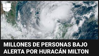 Esta es la trayectoria del huracán Milton que tiene en alerta a millones de personas en Florida