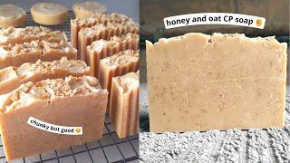  Honey and oat cold process soap with beeswax