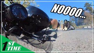 Crashed During An Indian Scout Bobber Twenty Review | First Motorcycle Crash