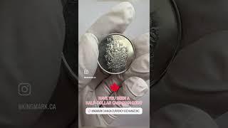 Check out the 2002 Canadian Half Dollar coin! #kingmark #money #canadiancurrency #currency #shorts