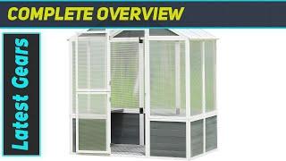 Walk-in Polycarbonate Greenhouse with Wooden Base: Best Choice for Garden Enthusiasts!