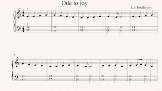 Ode to Joy- Easy Piano Sheet Music