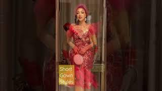 Latest Short Gown Styles for ladies