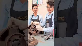 dismantle lathe chuck and Lubrication of parts #fitter_trade #iti