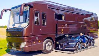 Luxury RV Caravan Production - Motorhomes with Secret Garage & Rooftop Heliport