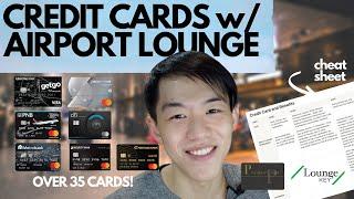 Credit Cards with Airport Lounge Access | COMPLETE LIST OF ALL Credit Cards