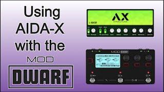 Using the AIDA-X AI model player on the MOD Dwarf
