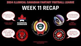 illogical Canadian Fantasy Football League Week 11 Recap (2024)