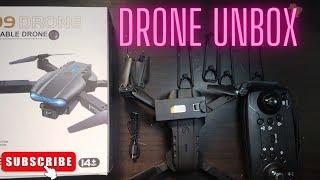 E 88 Drone unboxing and review || foldable drone 4K HD camera #drone #video