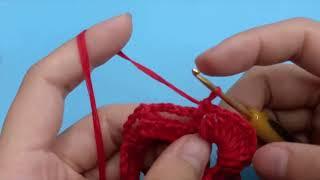 Quynh Nga Instructions for knitting a red collar P4