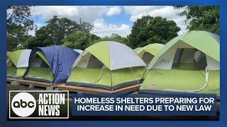 Homeless shelters prepare for increase in need because of new Florida law