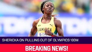 BREAKING!! Shericka Jackson Breaks Silence After PULLING OUT Of Women’s 100m – 2024 Paris Olympics