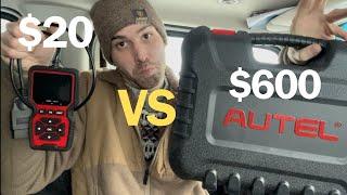 AUTEL $600 OBD2 READER VS TEMU $20 READER