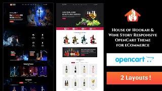 House of Hookah & Wine Story Responsive OpenCart Theme - Installation