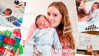 A Busy Day in the Life of a Mom of 5 + Newborn | Stay At Home Mom Vlog 2025