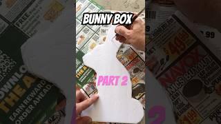 DIY Dollar Tree Easter Bunny Treat Box  | Step-by-Step Crafting Tutorial! (Part 2) #eastershorts