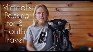 Minimalist Packing for 8 months ft.Carl Raw Ross