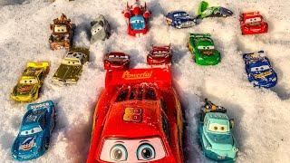 Disney Pixar Cars Lightning Mcqueen, Dinoco, Mater, Hudson, Axlerod, Finn, Frank, Guido, Mack, Shu