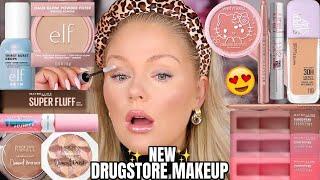 Testing VIRAL New *DRUGSTORE* Makeup 2025  New ELF Halo Glow Powder, Thirst Burst Drops & more!