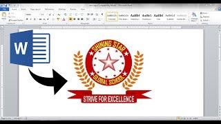 New Model Logo Design in ms word ||| How to make new logo design in ms word