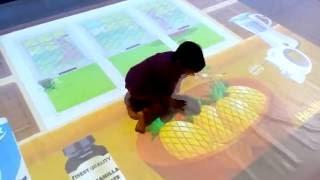 Interactive Floor projection in Kids Zone, Malaysia