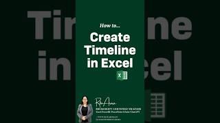 Create a Timeline in Excel in 60 Seconds! ⏳ #ExcelTip #ExcelTimeline #ProjectManagement #DataVis