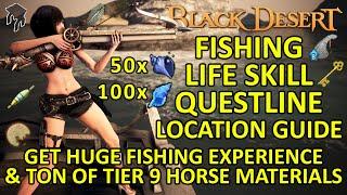 Fishing Leap Questline Guide, Get HUGE Fishing EXP & Tier 9 Horse Materials & Pearl Item (BDO)