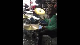 Thomas Pridgen at Bentley's Drum Shop 4-25-2015