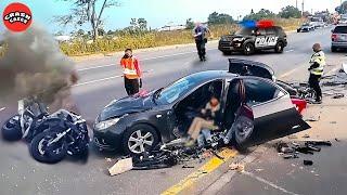 105 SHOCKING 2024: Idiots in Cars | Car Crashes & Insane Police Chases Near Disaster!