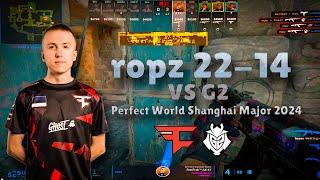 POV FaZe ropz 22-14 vs G2 (Ancient) CS2 Perfect World Shanghai Major 2024