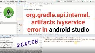 org.gradle.api.internal.artifacts.ivyservice error in android studio