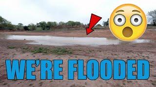 Building the New Homestead: Draining the Flooded House Site to Get Ready to Dig Footings