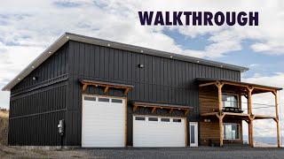 60x40 Barndominium Walkthrough/Tour (Shop House, Garage With Living Quarters)