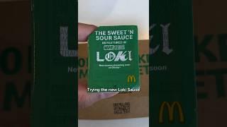 Trying McDonald’s LOKI Sauce!!! #foodie #mcdonalds #shorts