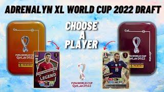 DRAFT BUILDER! Panini Adrenalyn XL World Cup 2022 collectors tin opening!