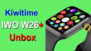 KIWITIME IWO W26+/W26 Plus Smartwatch Unboxing Review-Infinite Screen/Rotate Button with function