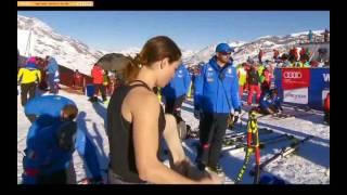 Woman  Skier Hot Moment