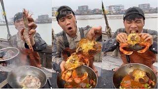 Chinese people eating - Street food - "Sailors catch seafood and process it into special dishes" #27