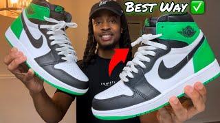 HOW TO LACE JORDAN 1 For The Best On Foot Look (Easiest Method)