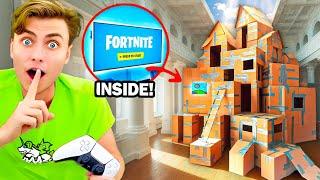 I Built A Secret Hidden GAMING FORT! (2 Stories Tall)