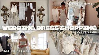 VLOG: LA Boutique + Luxury Wedding  Dress Shopping