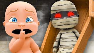 Baby Finds EVIL MUMMY in Basement!