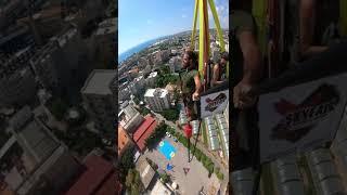 First time bungee jumping vs BASE jumper!