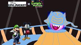 Luigi's Mansion 2 Big Boo Boss Fight with Epic Mickey Music