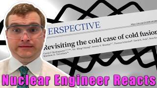 Cold Fusion Ends This Man's Whole Career - Nuclear Engineer Reacts to Bobbybroccoli